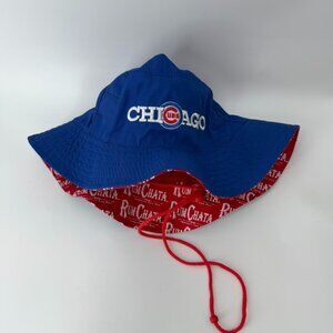 Chicago Cubs Bucket Hat Melonwear Rum Chata Blue Red Drawstring NL Baseball